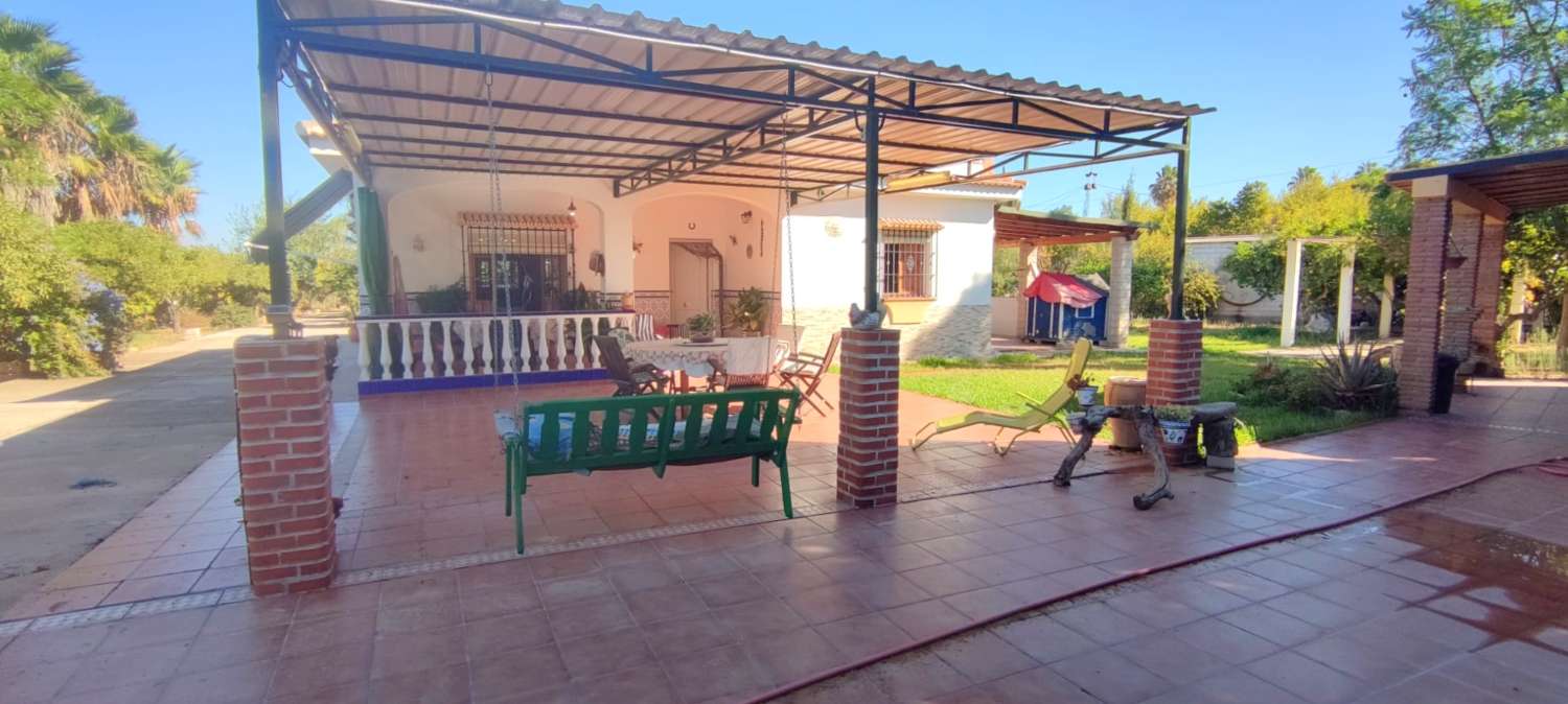 Preciosa casa de campo en parcela de 3.300m2 en Cártama