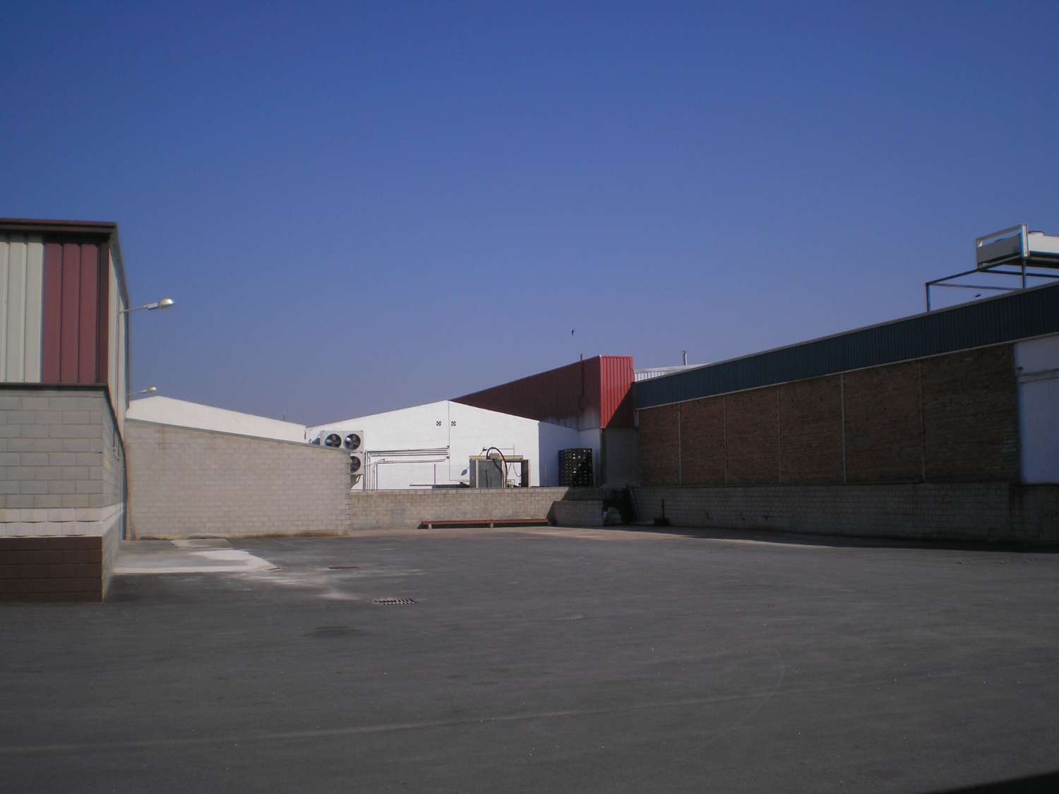 Large industrial building with courtyard