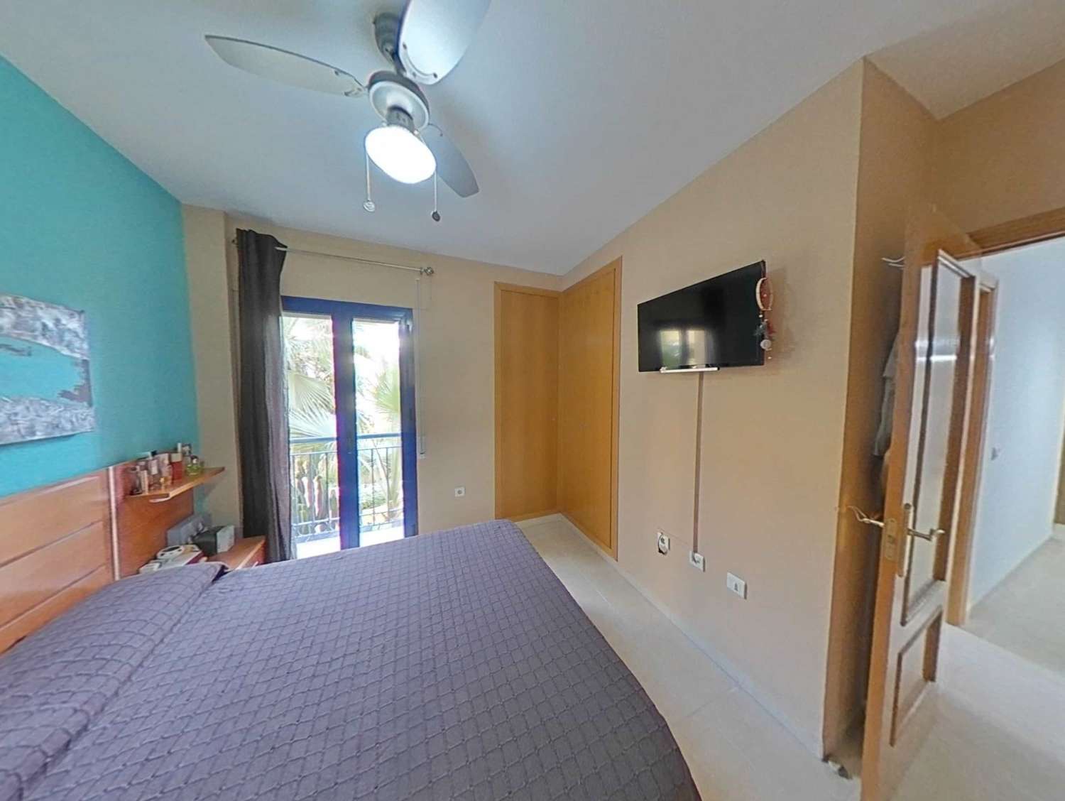 3-bedroom apartment in a closed area with terrace, pool, parking and storage room